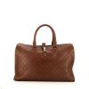 Gucci Jackie 24 hours bag in brown empreinte monogram leather - 360 thumbnail