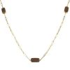 Dinh Van 1970's long necklace in yellow gold and snakewood - 00pp thumbnail
