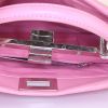 Fendi Peekaboo small model shoulder bag in pink sheepskin and pink leather - Detail D3 thumbnail