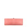 Bolsito de mano Chanel Editions Limitées en piel de pitón rosa - 360 thumbnail