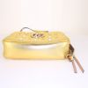 Borsa a tracolla Gucci GG Marmont in pelle trapuntata dorata con perle ricamate - Detail D4 thumbnail