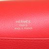 Sac bandoulière Hermès Roulis en cuir Swift rouge - Detail D3 thumbnail
