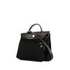Hermes Herbag shoulder bag in black canvas and black leather - 00pp thumbnail