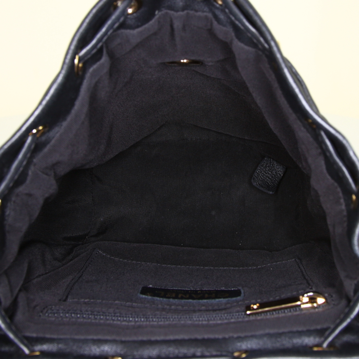 Zaino Chanel Sac à dos modello piccolo in pelle trapuntata nera - Detail D2