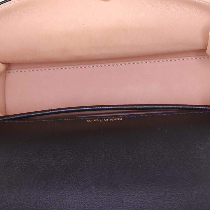 Delvaux Tempête handbag in black leather - Detail D3