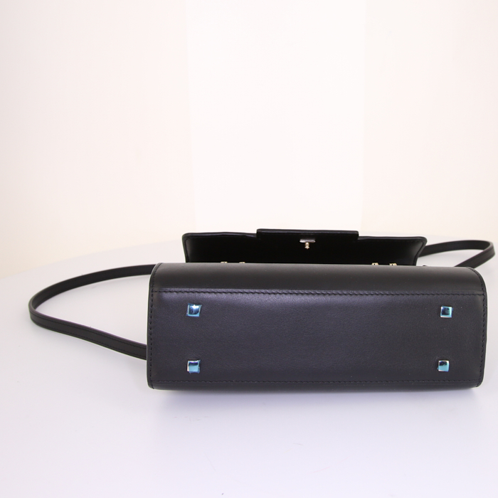 Borsa Delvaux Tempête in pelle nera - Detail D5