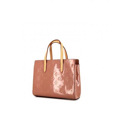 Louis Vuitton Catalina small model handbag in pink monogram patent leather and natural leather