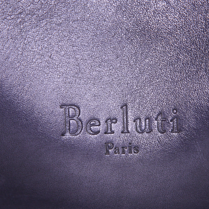 Berluti Deux jours briefcase in black shading leather - Detail D3