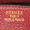 Bolso de mano Hermes Haut à Courroies en cuero taurillon clémence color burdeos - Detail D3 thumbnail