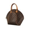 Louis Vuitton Ellipse large model handbag in brown monogram canvas and natural leather - 00pp thumbnail