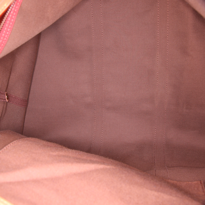 Louis Vuitton America's Cup clothes-hangers in red coated canvas and natural leather - Detail D2