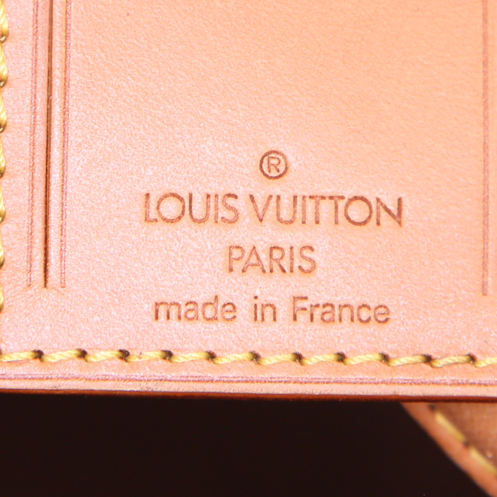 Funda protectora para ropa Louis Vuitton America's Cup en lona revestida roja y cuero natural - Detail D3