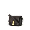Céline Classic Box handbag in black box leather and black python - 00pp thumbnail