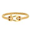 Brazalete Fred Force 10 modelo grande en oro amarillo y diamantes - 00pp thumbnail