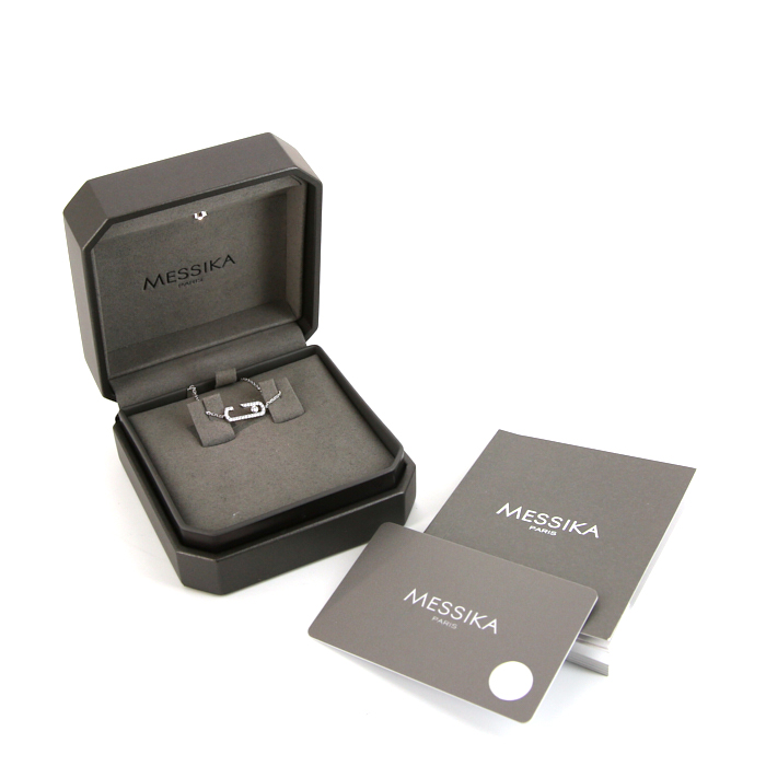 Bracciale Messika Move Addiction in oro bianco e diamanti