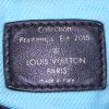 Shopping bag Louis Vuitton Louis Vuitton Editions Limitées Cheche Bohemian in tela monogram beige nera e turchese e pelle naturale - Detail D3 thumbnail