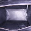 Bolso de mano Celine Luggage modelo mediano en piel de potro bicolor azul claro y caqui y cuero negro - Detail D2 thumbnail