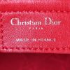 Dior Lady Dior medium model handbag in red leather cannage - Detail D4 thumbnail