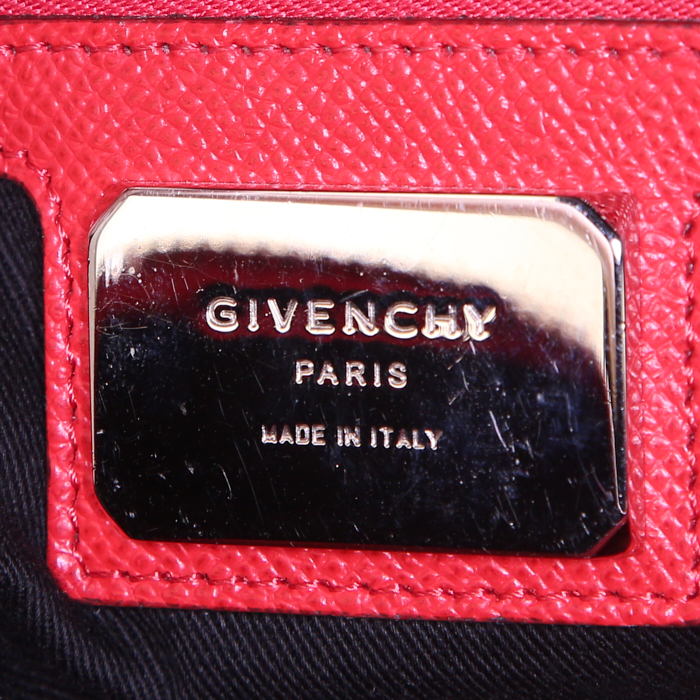 Porte-documents en cuir rouge - Detail D3