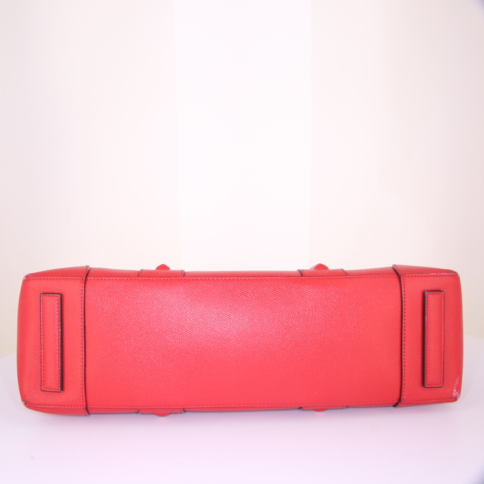 Porte-documents en cuir rouge - Detail D4