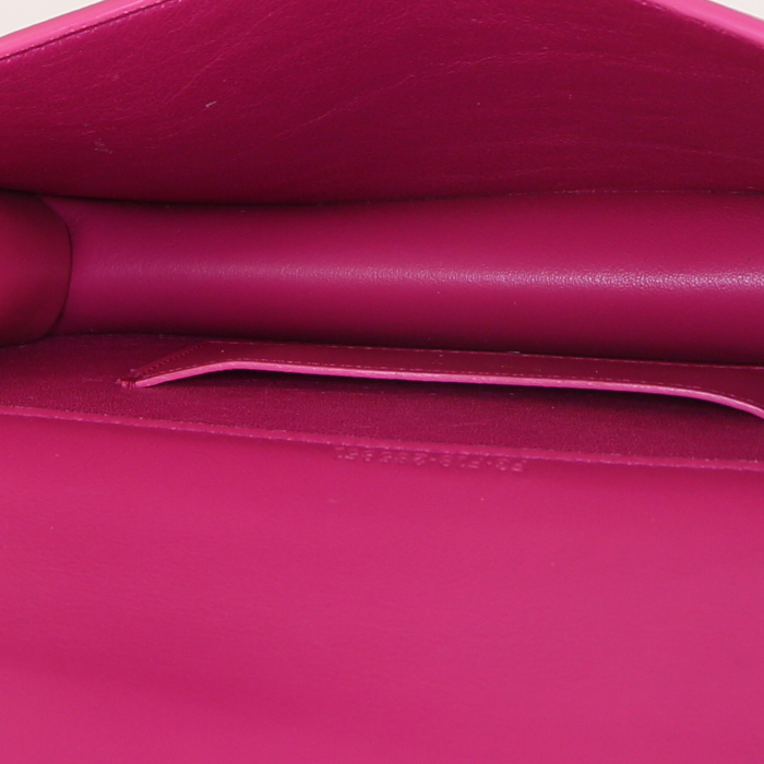 Borsa a tracolla Bulgari Serpenti in pelle rosa - Detail D2