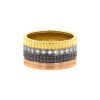 Boucheron Quatre large model ring in white gold,  yellow gold and pink gold - 00pp thumbnail