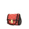 Bolso para llevar al hombro o en la mano Louis Vuitton Malletage en cuero acolchado tricolor rojo, blanco y negro - 00pp thumbnail