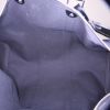 Louis Vuitton Keepall 45 travel bag in grey damier canvas and black leather - Detail D3 thumbnail