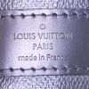 Borsa da viaggio Louis Vuitton Keepall 45 in tela a scacchi grigia e pelle nera - Detail D4 thumbnail