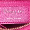 Dior Granville Polochon small model shoulder bag in pink leather cannage - Detail D4 thumbnail