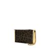 Lanvin Private clutch in brown and black foal and black leather - 00pp thumbnail
