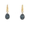 Pomellato Tabou earrings in pink gold,  silver and topaz - 00pp thumbnail