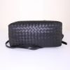 Bottega Veneta Roma mini handbag in black intrecciato leather - Detail D5 thumbnail