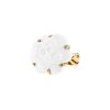 Chanel Camelia medium model 1990's ring in ceramic and yellow gold - 00pp thumbnail