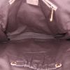 Chloé Marcie large model shoulder bag in beige grained leather and grey-beige python - Detail D2 thumbnail