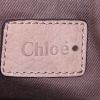 Chloé Marcie large model shoulder bag in beige grained leather and grey-beige python - Detail D3 thumbnail