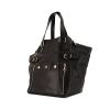 Saint Laurent Downtown small model shopping bag in black leather - 00pp thumbnail