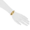 Cartier 1980's bracelet in yellow gold,  stainless steel and citrine - Detail D1 thumbnail