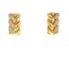 Paire de boucles d'oreilles époque années 90 Cartier en or jaune et diamants - 360 thumbnail
