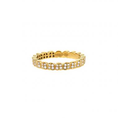 Fred Une île d'or ring in yellow gold and diamonds
