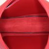 Borsa da spalla o a mano Hermès Trim in pelle Epsom rossa - Detail D2 thumbnail