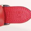 Borsa da spalla o a mano Hermès Trim in pelle Epsom rossa - Detail D3 thumbnail