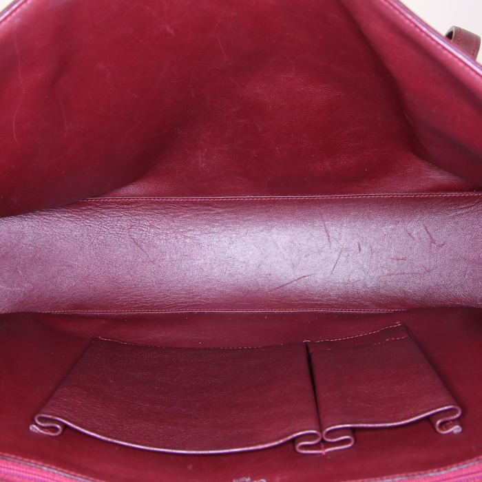 Sac à main Cartier Cabochon en cuir bordeaux - Detail D2