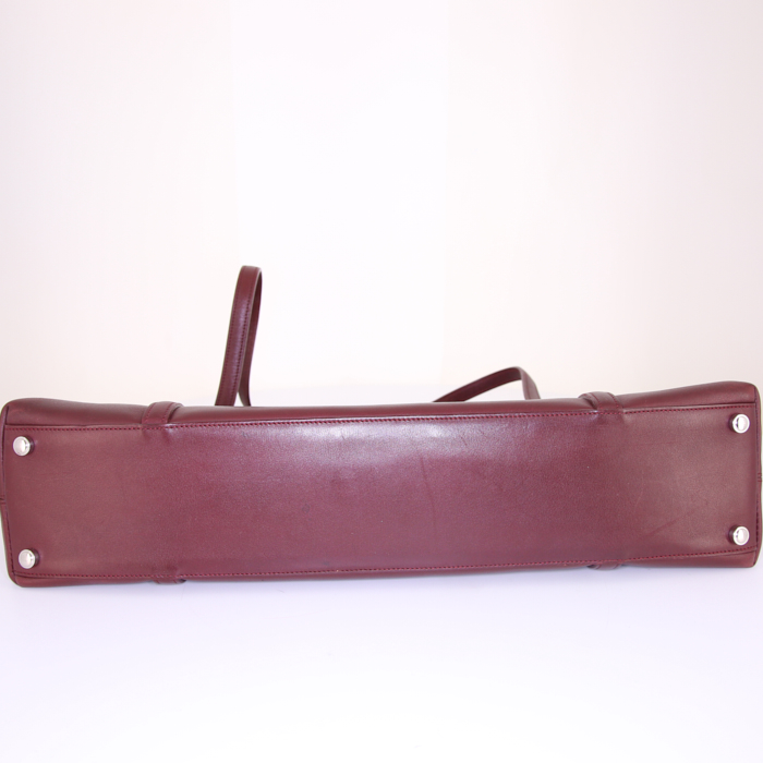Sac à main Cartier Cabochon en cuir bordeaux - Detail D4