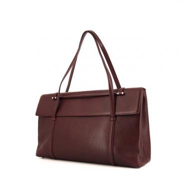 Cartier Cabochon handbag in burgundy leather