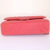 Chanel Timeless handbag in coral quilted grained leather - Detail D5 thumbnail