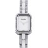 Chanel Première watch in stainless steel and white ceramic - 00pp thumbnail