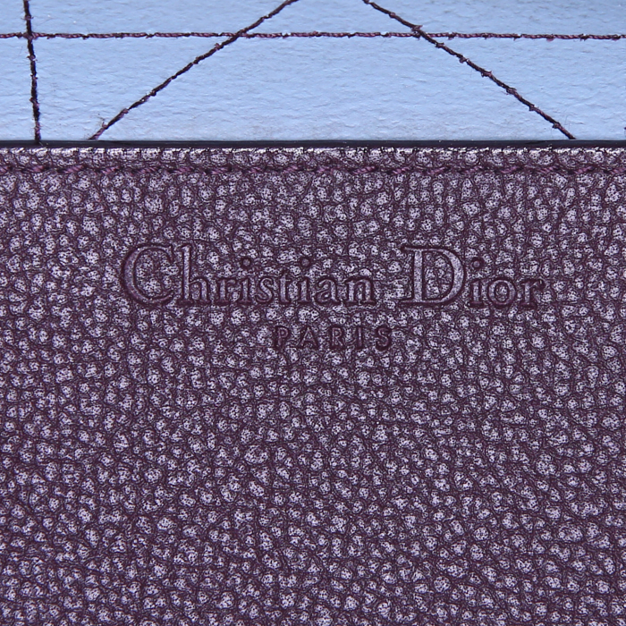 Dior Ultradior shopping bag in plum grained leather - Detail D3