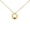 Chaumet necklace in yellow gold and sapphire - 00pp thumbnail