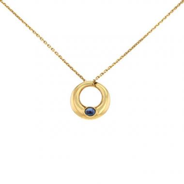 Chaumet necklace in yellow gold and sapphire